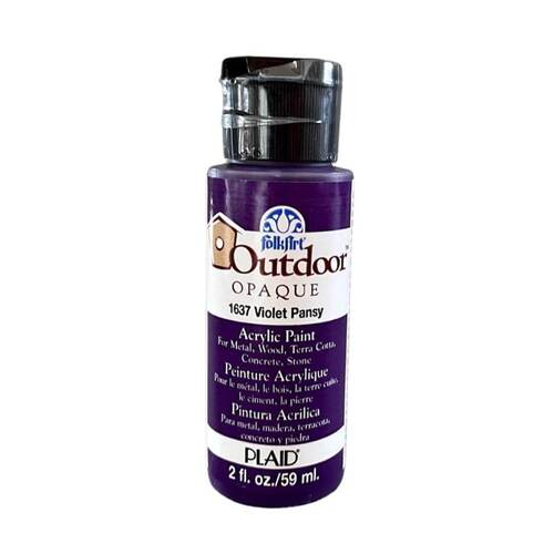 Plaid FolkArt Outdoor Opaque 2oz/ 59ml - Violet Pansy