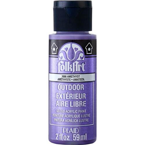Plaid FolkArt Outdoor Metallics 2oz - Amethyst