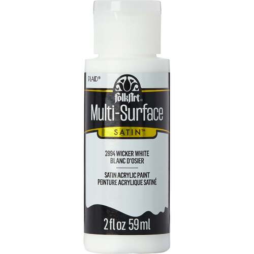 Plaid FolkArt Multi-Surface Satin Acrylic Paint 2oz - Wicker White