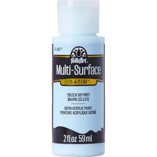 Plaid FolkArt Multi-Surface Satin Acrylic Paint 2oz - Sky Mist