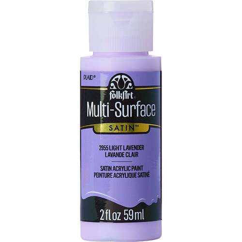 Plaid FolkArt Multi-Surface Satin Acrylic Paint 2oz - Light Lavender