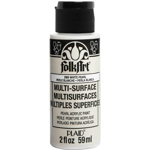 Plaid FolkArt Multi-Surface 2oz - Pearl White