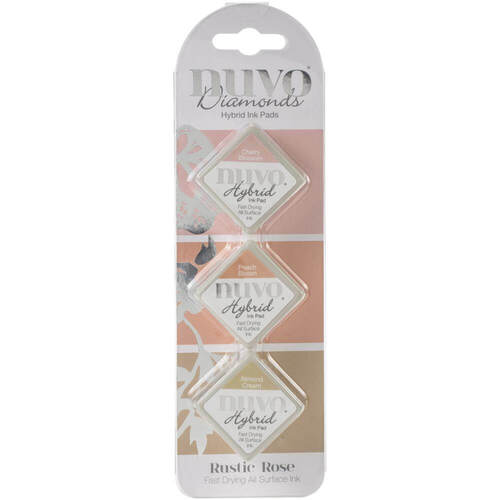 Nuvo Diamond Hybrid Ink Pads - Rustic Rose 90N