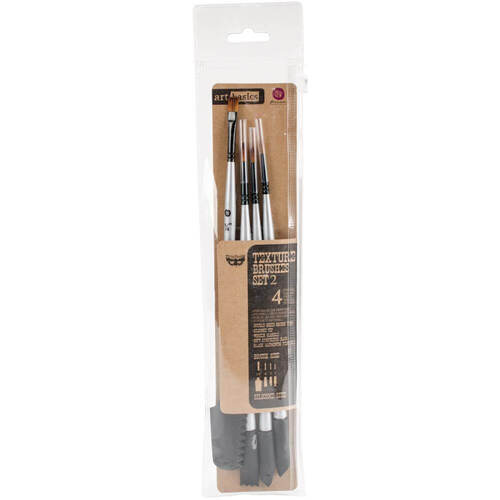 Finnabair Art Basics Double-Ended Brush Set 4/Pkg - Texture #2