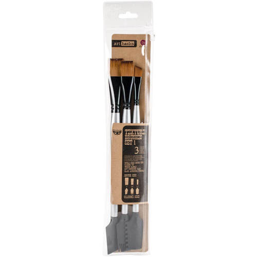 Finnabair Art Basics Double-Ended Brush Set 3/Pkg - Texture #1