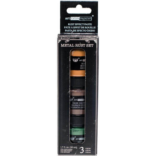 Finnabair Art Extravagance Rust Effect Paste 50ml Jars 3/Pkg - Metal Rust