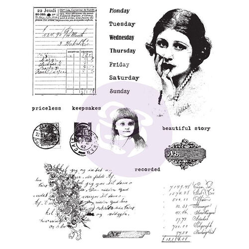 Finnabair Cling Stamps 6"X7.5" - Beautiful Story 967017