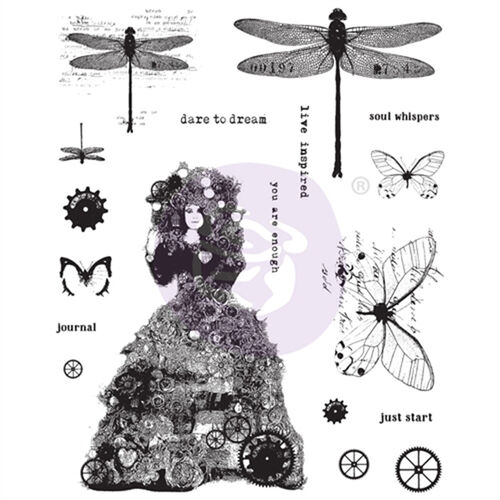 Finnabair Cling Stamps 6"X7.5" - Dare To Dream 967024