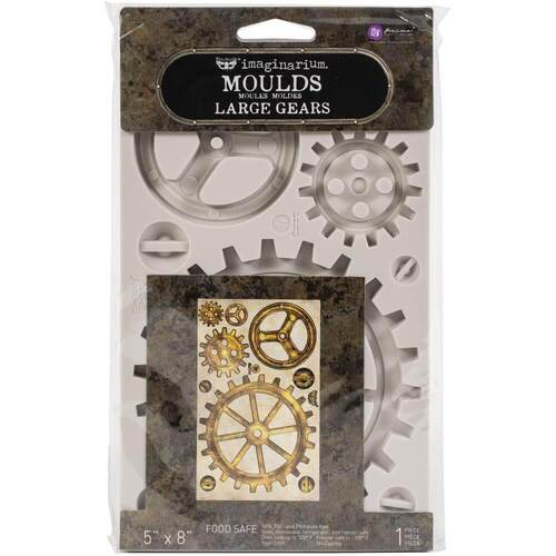 PRIMA Finnabair DECOR MOULDS 5"x8" - Large Gears