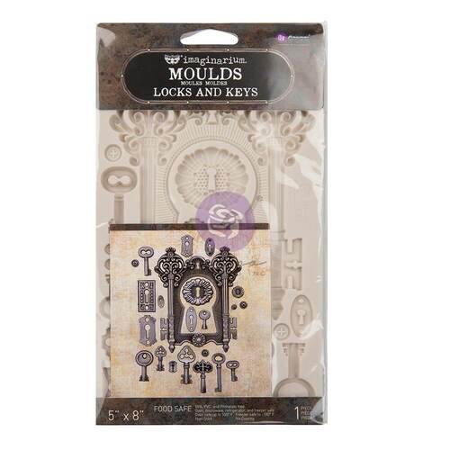 Finnabair Decor Moulds 5"X8" - Lock & Keys