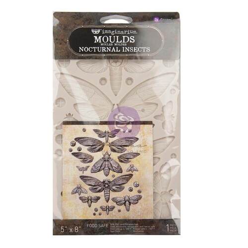 Finnabair Decor Moulds 5"X8" - Nocturnal Insects
