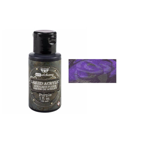 Finnabair Art Alchemy Liquid Acrylic Paint 1 Fluid Oz - Purple