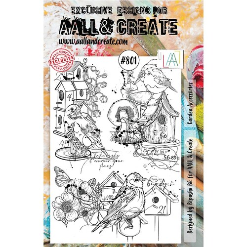 AALL & Create Clear Stamps A5 - Garden Accessories AALL-TP-801