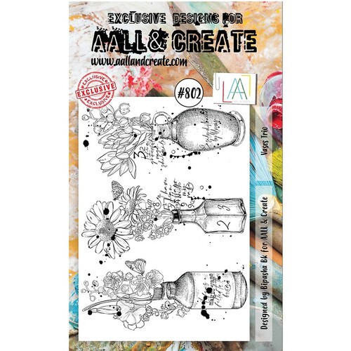 AALL & Create Clear Stamps A6 - Vases Trio AALL-TP-802