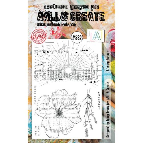 AALL & Create Clear Stamps A6 - Blousey Blooms AALL-TP-832