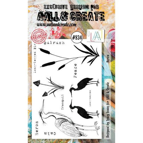 AALL & Create Clear Stamps A6 - Heron AALL-TP-834