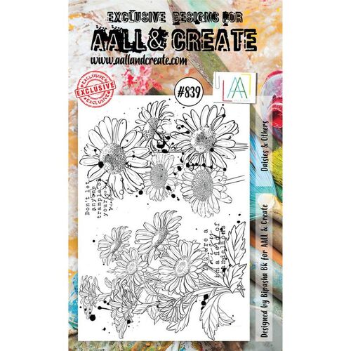 AALL & Create Clear Stamps A6 - Daisies & Others AALL-TP-839
