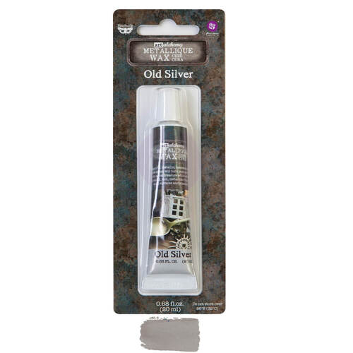 Finnabair Art Alchemy Metallique Wax 0.68 oz - Old Silver