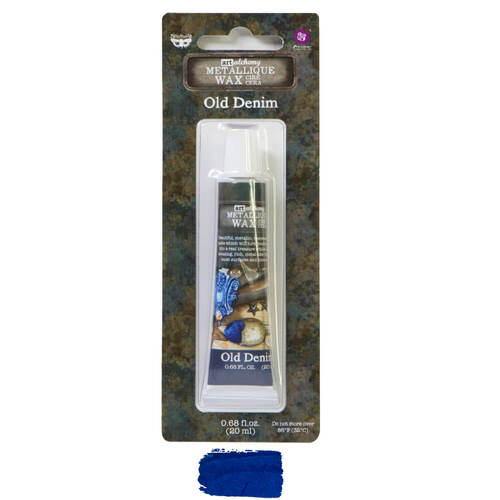 Finnabair Art Alchemy Metallique Wax 0.68 oz - Old Denim