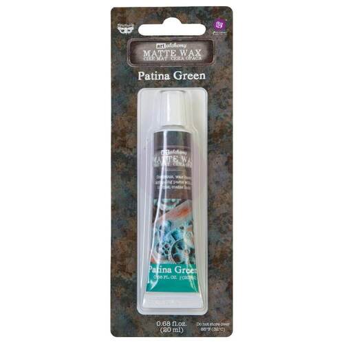 Finnabair Art Alchemy Matte Wax .68 Fluid Ounce - Patina Green