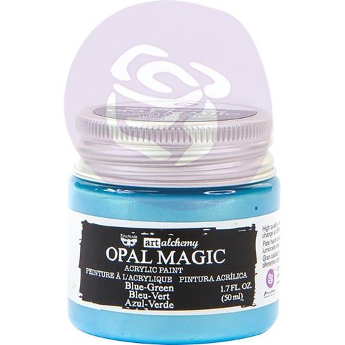 Finnabair Art Alchemy Opal Magic Acrylic Paint 1.7 Fl Oz - Blue/Green