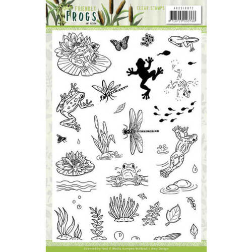 Amy Design Clear Stamps - Friendly Frogs ADCS10072