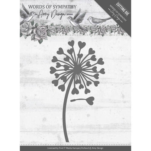 Amy Design Words of Sympathy Dies - Sympathy Flower ADD10155