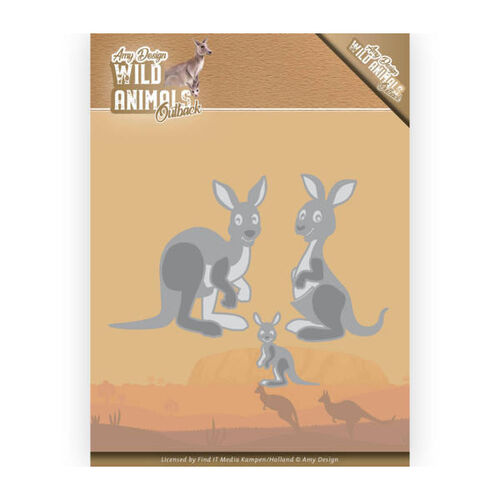 Amy Design Wild Animals Outback Dies - Kangaroo ADD10209