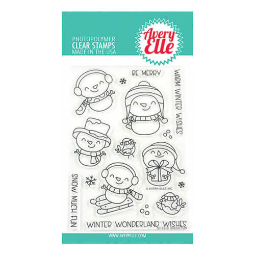 Avery Elle Clear Stamp - Snow Fun AE1931