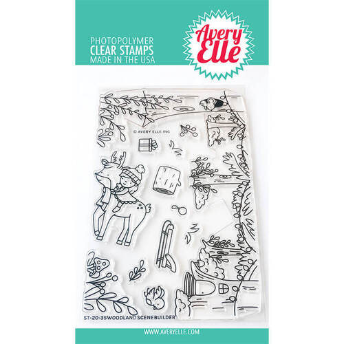 Avery Elle Clear Stamp - Woodland Scene Builder AE2035