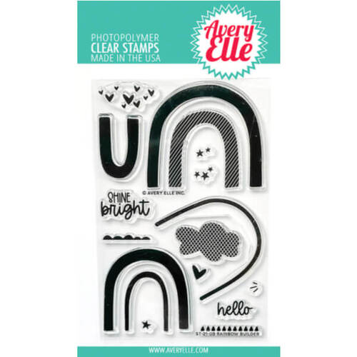 Avery Elle Clear Stamp - Rainbow Builder AE2109