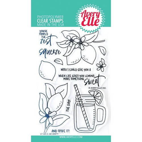 Avery Elle Clear Stamp - Be Zesty AE2221