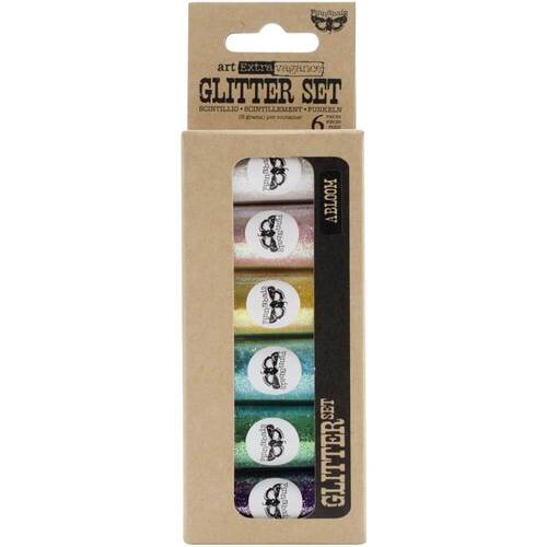 Finnabair Art Extravagance Glitter 6g 6/Pkg - Abloom (Discontinued)