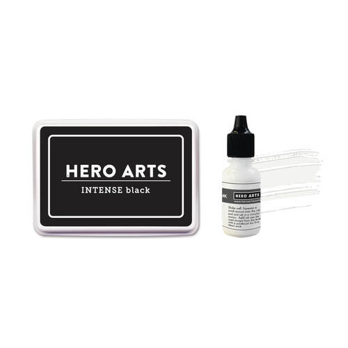 Hero Arts Intense Black + Reinker Bundle AF471