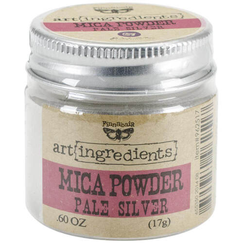 Finnabair Art Ingredients Mica Powder .6oz - Silver