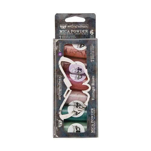 Finnabair Art Ingredients Mica Powder Set 7g 6/Pkg - Vintage Roses