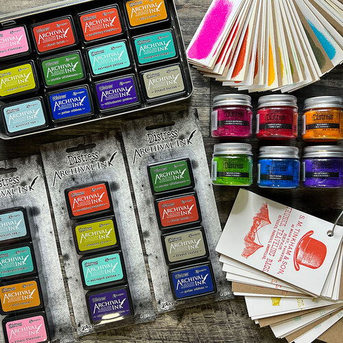 Tim Holtz Archival Ink Pads Mini 4/PK - Available in 6 Kits
