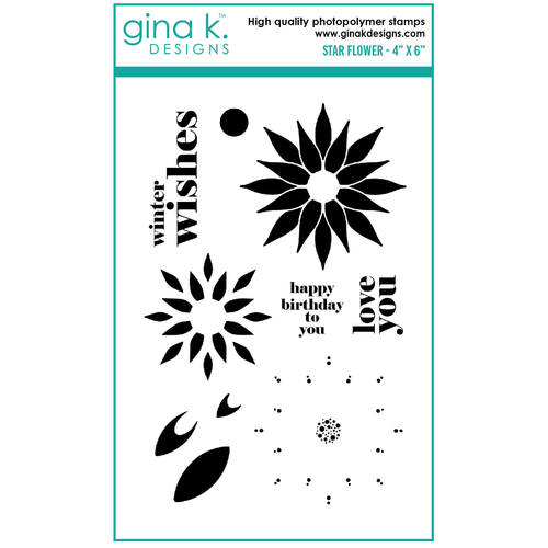 Gina K Designs Stamps - Star Flower