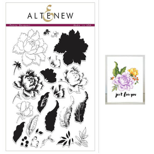 Altenew Stamps Peony Bouquet ALT1030