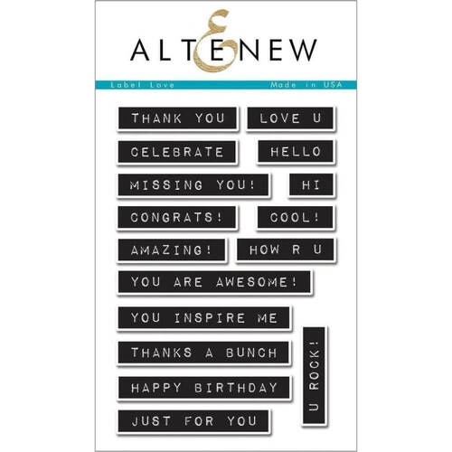 Altenew Clear Stamps - Label Love ALT1083