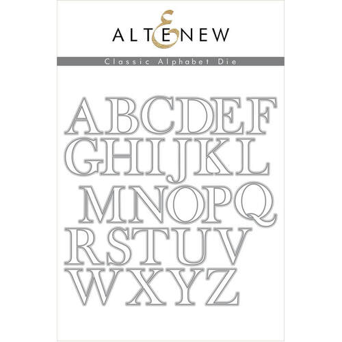 Altenew Dies Set - Classic Alphabet Die Set 4.8 cm High - ALT2705