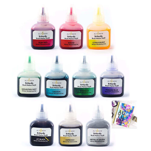 Altenew Winter Wonderland Liquid Watercolor - Brush Marker Refill Bundle ALT3654