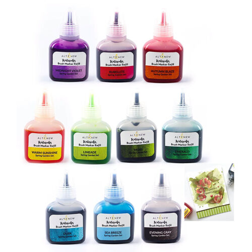 Altenew Spring Garden Liquid Watercolor - Brush Marker Refill Bundle ALT3656