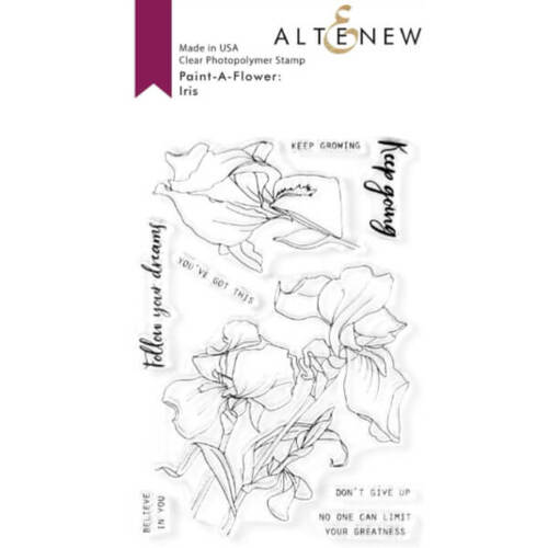 Altenew Clear Stamps - Paint-A-Flower: Iris Outline ALT3974