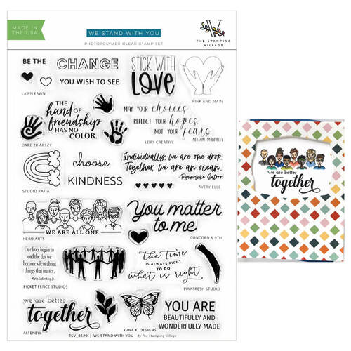 The Stamping Village - We Stand With You - Collaborative Stamps Set