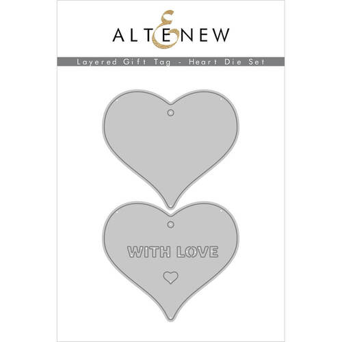 Altenew Dies Set - Layered Gift Tag - Heart ALT4554
