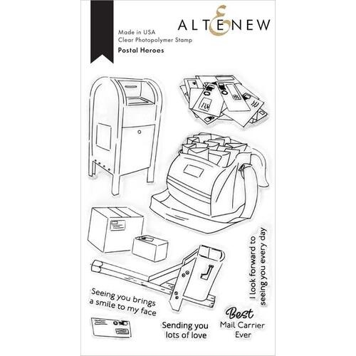 Altenew Clear Photopolymer Stamps - Postal Heroes ALT4679