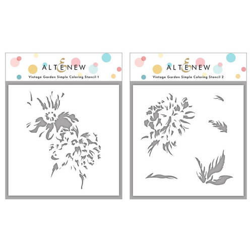 Altenew Simple Coloring Stencil - Vintage Garden ALT4771
