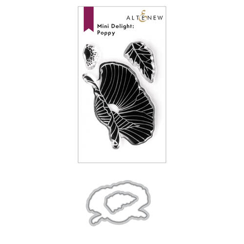 Altenew Stamp & Die Set - Mini Delight: Poppy ALT4789