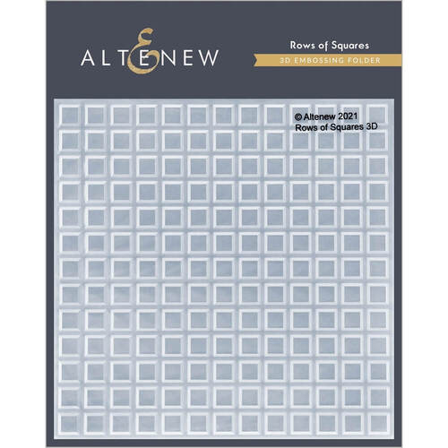 Altenew 3D Embossing Folder - Rows of Squares ALT4873